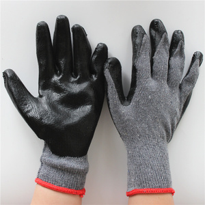 10 jauge coton lisse rouge gants de travail enduits de latex pour la Corée - Product Image 6