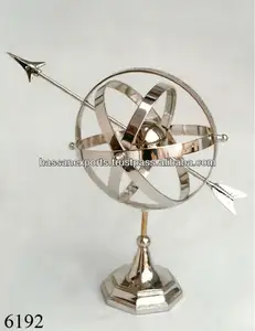 العتيقة النحاس Armillary المجال غلوب/مزولة