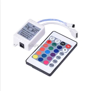 Pengendali RGB LED Remote IR, Lampu Strip LED RGB DC 12V 24V/44 Tombol, Pengendali Musik Untuk SMD 3528 5050 RGB