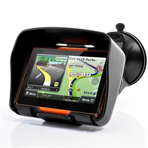 ที่ดีที่สุดรถจักรยานยนต์ GPS Navigator กันน้ำรถจักรยานยนต์นำทาง5นิ้วที่มี AV ในภายใน8กิกะไบต์เสียวสะดุ้ง6.0