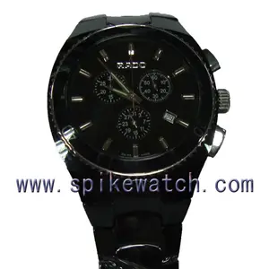 商务型手表黑色陶瓷手表