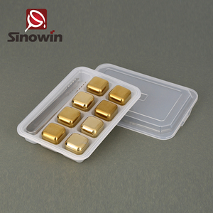 Ecológico y surtida acero reutilizables cubos de hielo de acero inoxidable - Product Image 3