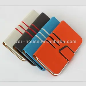New Arrival Leather Wallet Case with Credit Card Holder for Samsung Galaxy S4 i9500