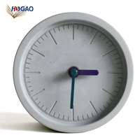 Horloge murale vintage en ligne de ciment, pendule créative, vente en gros, pour salon et chambre à coucher