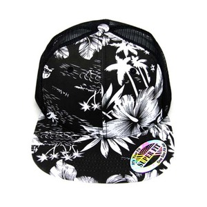 หมวกเบสบอลติดด้านหลังลายดอกไม้หมวกแบบปีกแบนหมวกแบบฮาวาย - Product Image 3