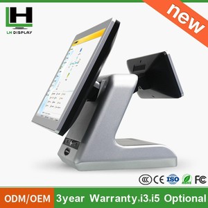 2015 15 "double screen capacitive touch POS Intel i3 i5 i7 processor option / Restaurant cash register screen touch - Product Image 5