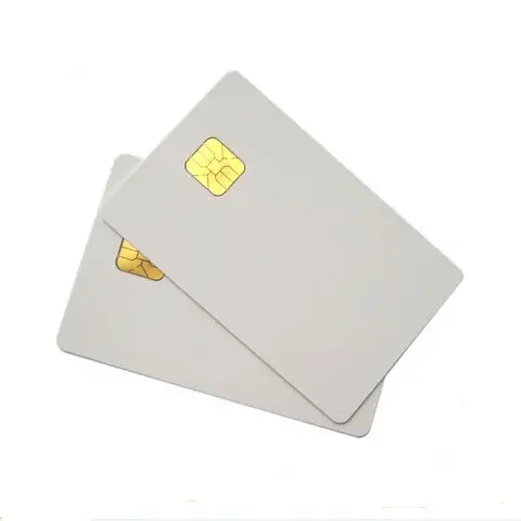 Hot Selling CR80 Credit Card Size Pvc Printing Contact Ic Sle4442 Chip Iso 7816 Smart Card