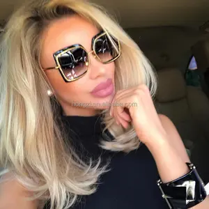 Luxury Sunglasses Women Brand Designer Coating Unique Oversized Ladies Sunglass Points Sun Glasses For Female UV400