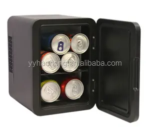 4L加熱および冷却2機能ポータブル電気クーラーボックス6缶ミニ冷蔵庫