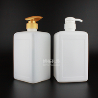 1000ml 1 litre soins personnels savon liquide lavage à la main emballage lotion pompe distributeur conteneur vide de HDPE bouteille en plastique carrée