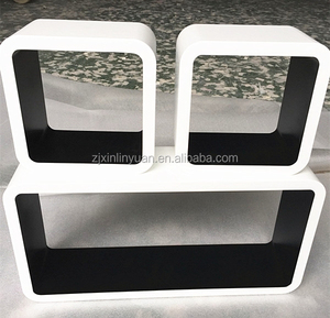 Kệ Hình Khối Màu Đen Gắn Tường Hai Màu - Product Image 2