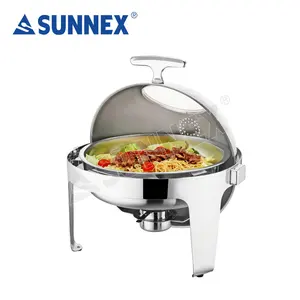 Sunnex paslanmaz çelik reşo çanak/Chafer çanak büfe restoran malzemeleri için