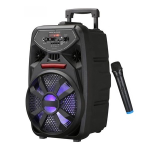 Ega Audio 8 Inch Box Thailand Ms Multimedia Outdoor Pa System Karaoke Portable Trolley Speaker