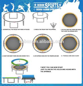 Trampolín de Interior de oferta exclusiva, trampolín de barandilla resistente con material plástico de espuma de PVC suave para Fitness - Product Image 6