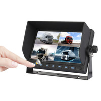 Système d'inversion de 7 pouces moniteur avec Quadruple Écran et caméra de recul