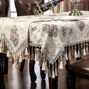 Europeo di lusso in tessuto panno di tabella del jacquard di alta qualità stuoia di tabella panno di tabella di natale