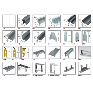 Tốt bán nhôm hồ sơ cho Treo Trần/lưới các thành phần với giá thấp/bán buôn tại Úc/Singapore - Product Image 5