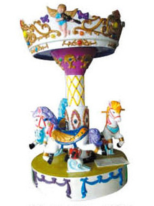 Mini clásico de lujo niños caballos de carrusel/viejo parque de diversiones paseos en venta/carrusel musical QX-11113B - Product Image 5