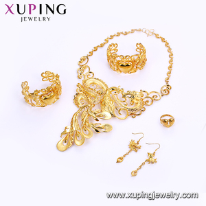 Ensemble de <span class=keywords><strong>bijoux</strong></span> de mariage plaqué or de style italien de bonne qualité, or de Dubaï, <span class=keywords><strong>bijoux</strong></span> <span class=keywords><strong>italiens</strong></span>, 201806 - Product Image 2