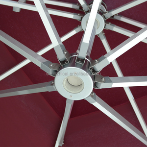 Pavillon de jardin moderne en acier et aluminium avec revêtement en poudre, gazebo personnalisé imperméable avec éclairage <span class=keywords><strong>solaire</strong></span> LED en chaume - Product Image 5