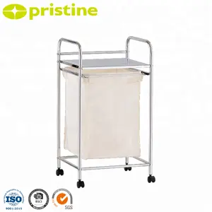 ชุดท่อเหล็กสี่ล้อพับได้แบบมีล้อพับได้ตะกร้าซักผ้าแบบมีล้อ - Product Image 1