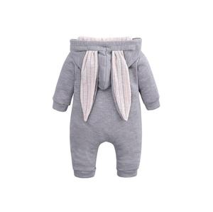 Cute Rabbit Ear Hat <strong>Baby</strong> Romper Long Sleeve Cotton Knitted <strong>Winter</strong> <strong>Clothes</strong> with Zipper Closure Minimum Order 3pcs - Product Image 2