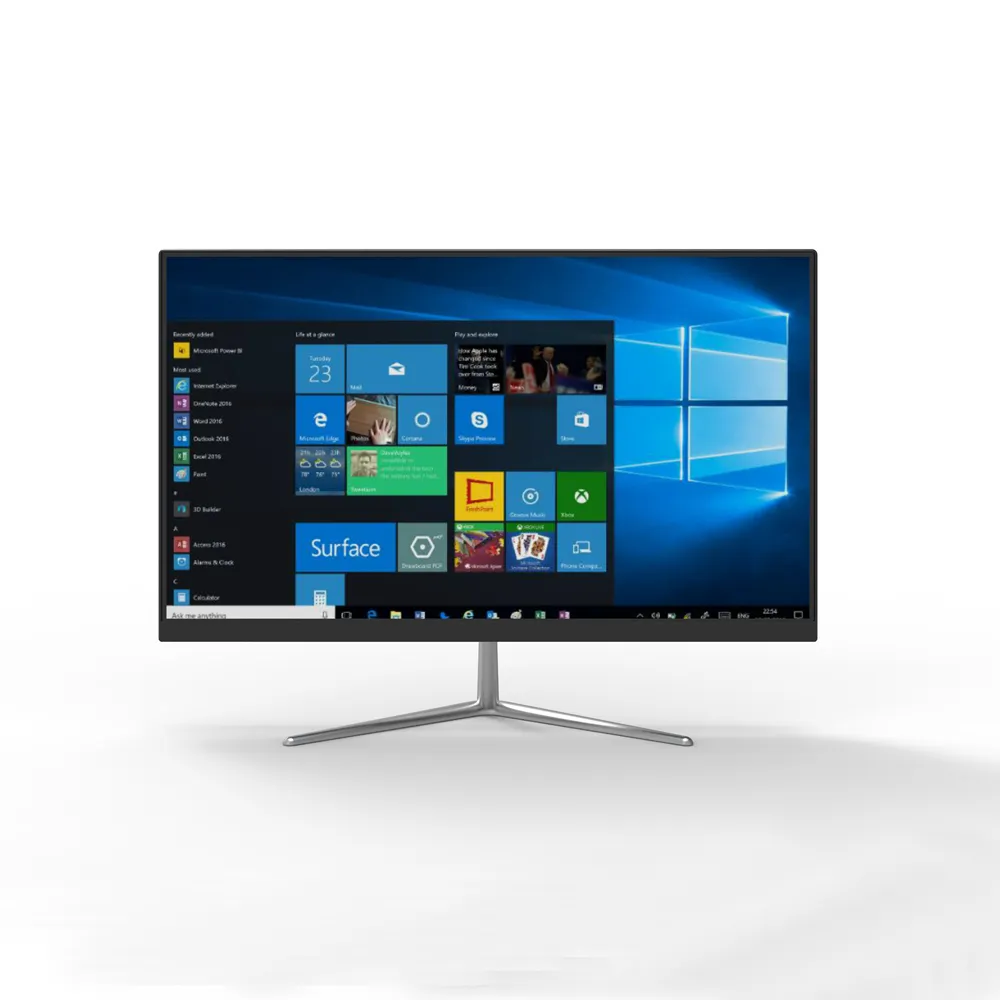 Alibaba Top 10 Terbaik Menjual Merek Anda Sendiri 1920*1080 FHD Resolusi Tinggi 21.5 22 Inch Semua Dalam Satu desktop