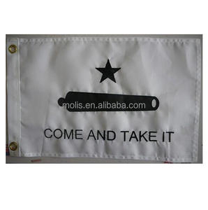 3x5ft 210D nylon cosido bordado ven y tómalo bandera - Product Image 1