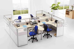 ETATS-UNIS En Gros Bureau Poste De Travail Cabine avec Pendent Au-dessus Armoire (SZ-WS370)