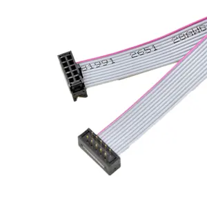 Kadın 12 Pin 2.54mm Pitch 20 uzunluk IDC FD konnektör düz şerit kablo LED