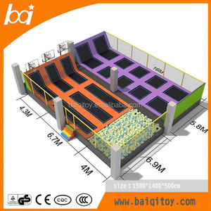 Tapis de saut continu, fosse en mousse et espace pour <span class=keywords><strong>trampoline</strong></span>, parc d'intérieur, bon marché <span class=keywords><strong>avec</strong></span> <span class=keywords><strong>jeu</strong></span> de balles dodge ball, livraison gratuite - Product Image 6