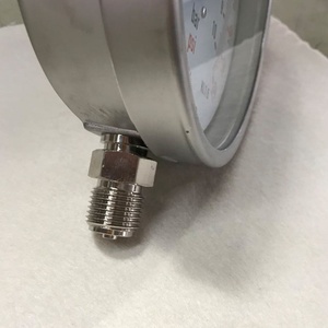 6 इंच 150mm स्टेनलेस स्टील <span class=keywords><strong>Bourdon</strong></span> ट्यूब दबाव नापने का यंत्र - Product Image 4
