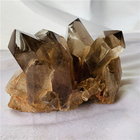 Cristaux de quartz fumé naturel, baguettes de montagne, spécimens, points de cristal, baguette de cristal de quartz