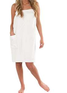 Terry <strong>Towelling</strong> Womens Bathroom <strong>Dressing</strong> <strong>Ladies</strong> Wrap <strong>Gown</strong> - Product Image 2