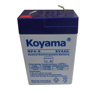 6V4AH鉛酸バッテリー4AH 6ボルト (NP4-6) 充電式UPSバッテリー - Product Image 1