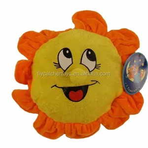 plush stuffed silk sun flower face toys