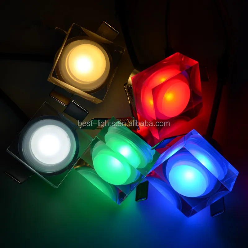Lampu Downlight Led RGB Kristal 160 Derajat 8W Baru
