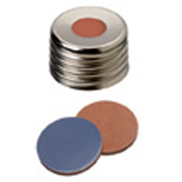 Aijiren laboratuvar sarf malzemesi tedarikçisi 18mm <span class=keywords><strong>GC</strong></span> headspace flakon mavi PTFE beyaz silikon kauçuk <span class=keywords><strong>septa</strong></span> fiyat - Product Image 3