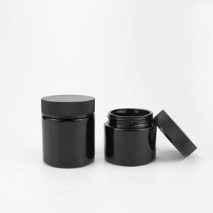 Pot en verre noir mat avec large bouche, violet, crème cosmétique, pour <span class=keywords><strong>le</strong></span> visage, large, mat, 50ml, 120ml, 250ml, 4 oz, 8 oz, - Product Image 5