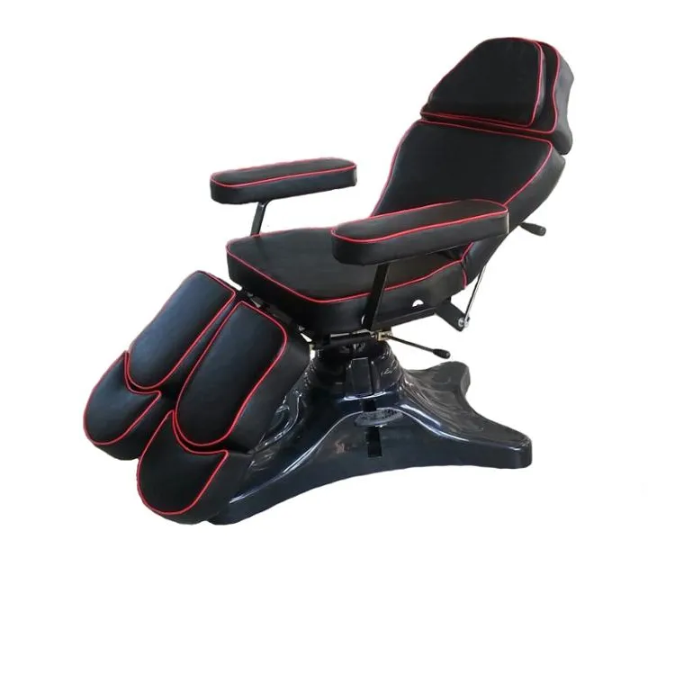 hot sell high-grade tattoo chairs professional Artificial leather black bed tattoo equipment