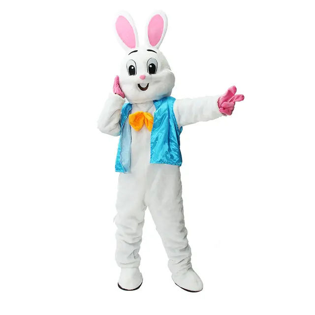 Fantasia coelho da páscoa para venda, traje de mascote com estampa de desenho animado