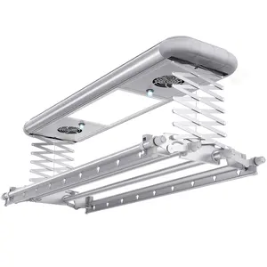 Nova 2021 de Grande capacidade de teto pendurado rack de secagem de roupa airer teto montado automatizado