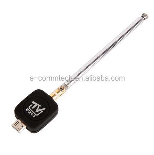 Promotion DVB-T Mobile TV Stick Micro USB Tuner Mobile TV Receiver Stick For Android Phone Tablet Pad DTV ISDB-T Aerial