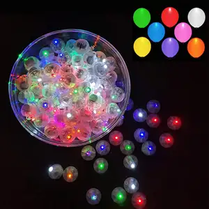 Nicro 100 pièces Mini lumière Led multicolore pour ballon lanterne mariage Mini ballon lumineux Led pour événement décoration de fête