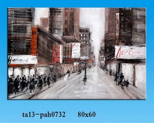 Alta calidad tamaño custome paisaje paisaje paisaje urbano 100% pintura al óleo sobre Lienzo pintado <span class=keywords><strong>a</strong></span> <span class=keywords><strong>mano</strong></span> al por mayor - Product Image 4