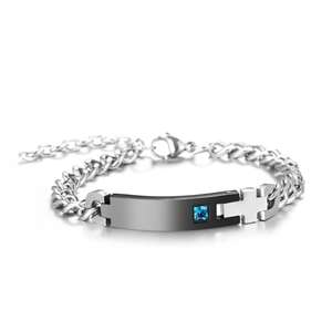 Bracelets de couple <span class=keywords><strong>en</strong></span> acier inoxydable «sa reine et son roi» à la mode Offre Spéciale pour cadeaux et fêtes QLB020 bijoux jonc - Product Image 6