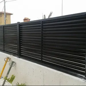 Pagar Slat Aluminium Horizontal Modern untuk Rumah