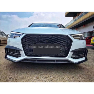 De fibra de carbono frontal Exterior faros antiniebla párpado de la luz de niebla de la ceja cubierta de la lámpara adornos para Audi A4 S4 B9 2017, 2018, <span class=keywords><strong>2019</strong></span>, coche de carreras - Product Image 6