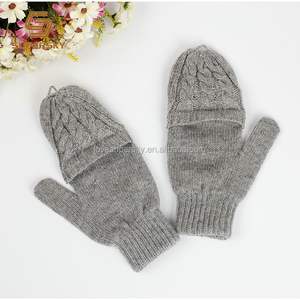 Guante de invierno de alta calidad, manopla de moda con Color gris, novedad, venta al por mayor - Product Image 4
