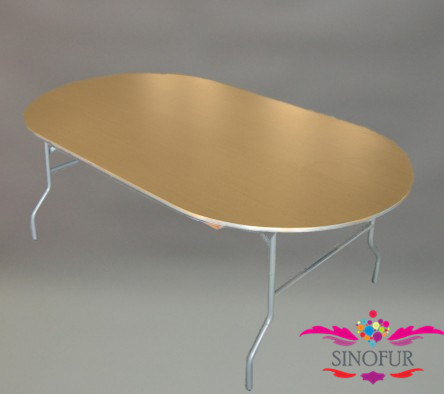 Овальный деревянный обеденный стол/складной Банкетный стол/б/у банкетные столы на продажу